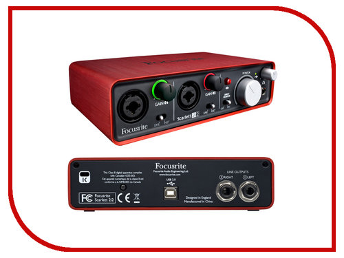 Внешняя звуковая карта focusrite 2i2