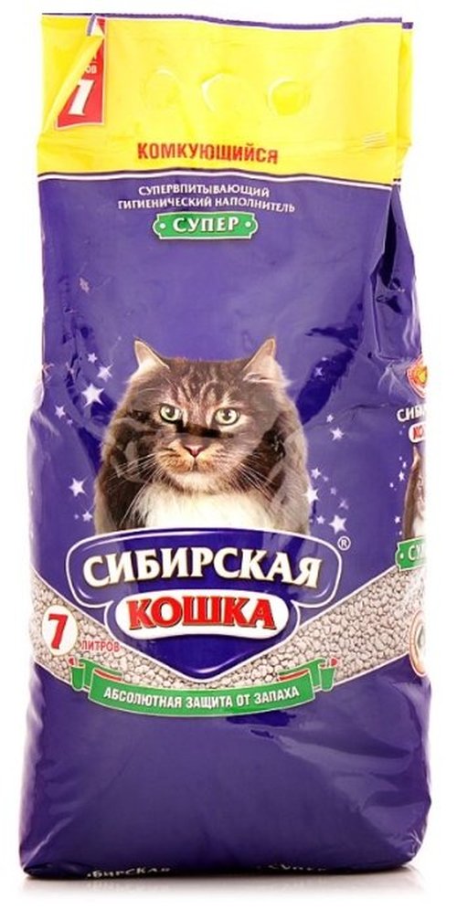 Наполнитель для кошачьего туалета siberian cat